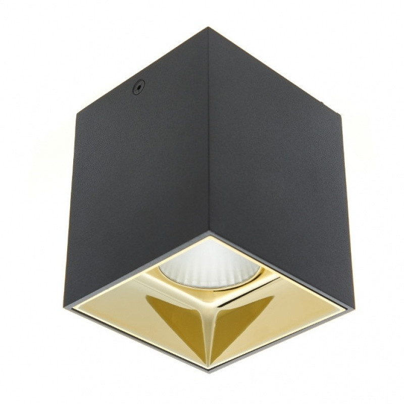 Spot aplicat, Negru/Auriu,  led 12w, 4000k, 2039 gd