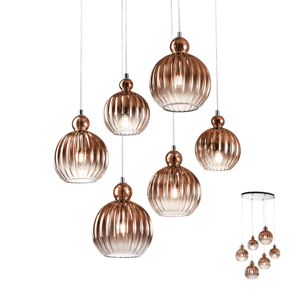 Lustră Interior PLUMEN - Art.01-2070, Redo, E14, 6 x max. 42W