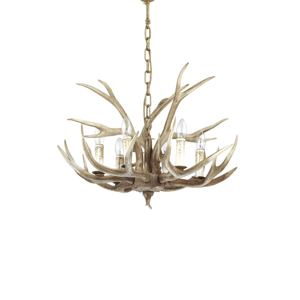Lustră de interior CHALET, Ideal Lux, E14 max 6 x 40W , culoare Bej