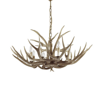 Lustră de interior CHALET, Ideal Lux, E14 max 8 x 40W , culoare Bej