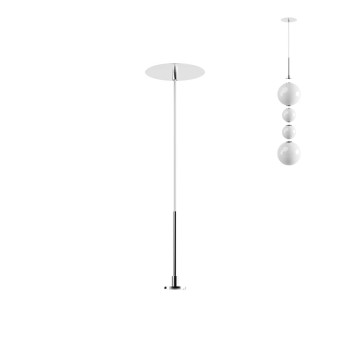 Kit de suspensie de interior BILIA Art. SKBR01CH, Redo, KIT  recessed (driver included max.30W) IP44, Chrome