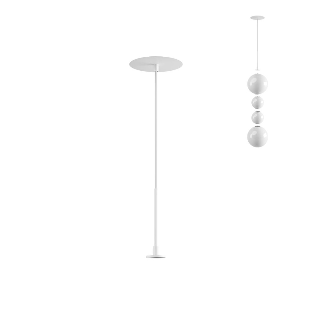 Kit de suspensie de interior BILIA Art. SKBR01SWH, Redo, KIT recessed (driver included max.30W) IP44, Sand White