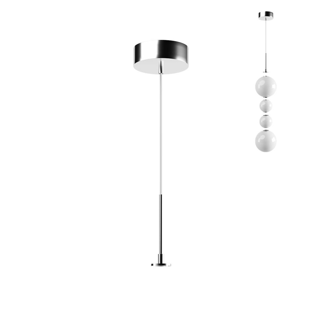 Kit de suspensie de interior BILIA Art. SKBS01CH, Redo, KIT surface (driver included max.30W) IP44, Chrome