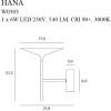 Aplică de interior HANA W0303, Maxlight, negru