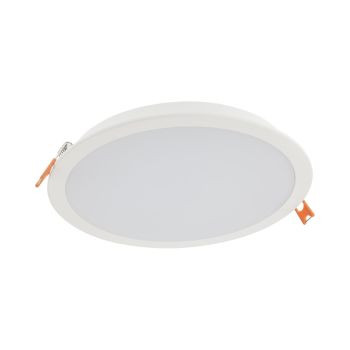 Corp încastrat rotund cu LED XFACE 24W 100-240V AC 4000K CRI.80 IP40 120° Alb mat