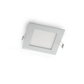 Corp încastrat pătrat cu LED XFLAT 15W 220-240V AC 3000K CRI.83 IP40 110° Alb mat