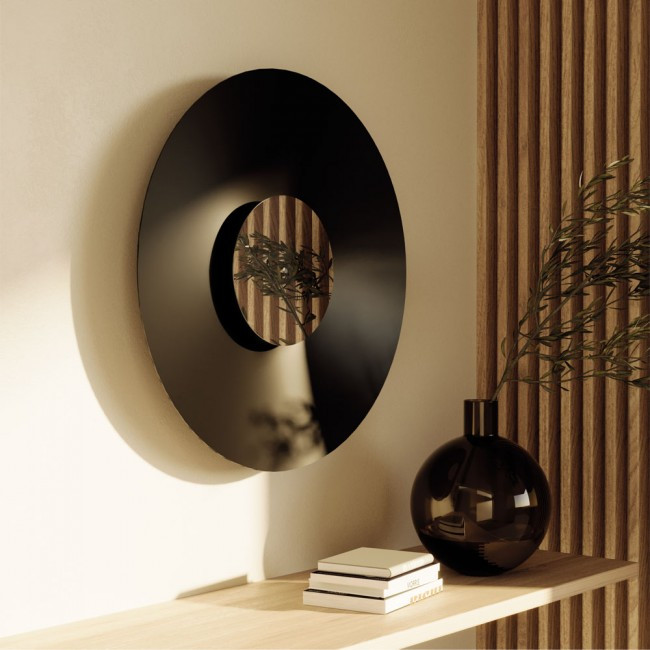 Aplică de interior BIG COSS - Art. A1203/80, Aromas del Campo, Negru/Oglindă, sistem Touch Me