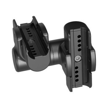 Conector unghiular pentru realizarea conexiunii mecanice între două elemente ale sistemului XAXE în plane diferite 90°