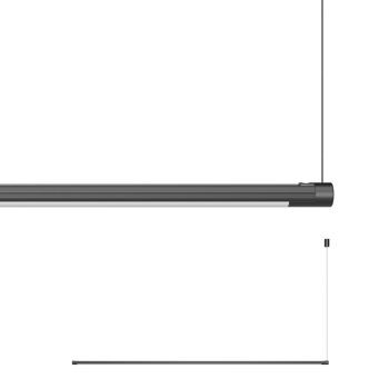 Corp de iluminat liniar, din aluminiu, cu fir pentru suspendare orizontală XAXE 6.5W 24V DC 3000K