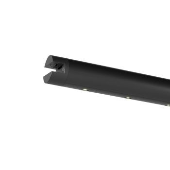 Corp de iluminat liniar, cilindric LED pentru XROD 24.3W/48V DC WW CRI.90 20grd. 1.2 Mr Negru