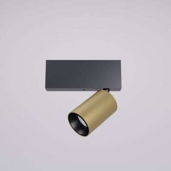 Mini proiector orientabil și dimabil pentru montajul în profilele sistemelor XTRIM M 16W 48V 3000K Sand Gold