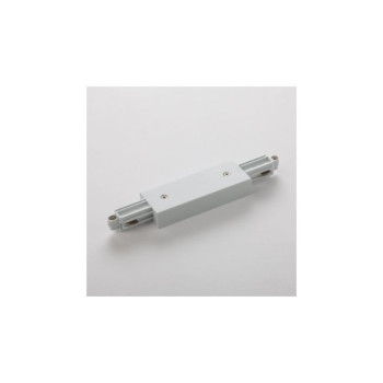 Conector liniar pentru conexiunea mecanică şi electrică a două şine cu un circuit, Alb mat