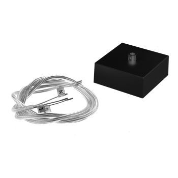 Accesoriu de mascare a legăturilor electrice XROPE 1.5 m Negru mat