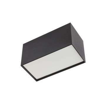 Plafonieră dreptunghiulară LED XSMOOTH 20W 220-240V AC 4000K CRI.80 120° Negru mat