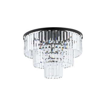 Candelabru de interior CRISTAL M - Art. 7627, Nowodvorski, Transparent/Negru