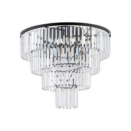 Candelabru de interior CRISTAL L - Art. 7630, Nowodvorski, Transparent/Negru