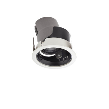 Corp încastrat rotund cu ramă vizibilă XARNO (fără reflector inclus) 13W 2700K 36grd, Alb mat