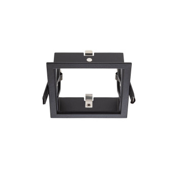 Accesoriu de montaj pătrat pentru corpurile XARNO RECESSED, cu ramă vizibilă, Negru mat