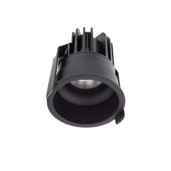 Spot fix încastrat XCLUB 1x11/15W 500/700mA 2-22/24V 2700K CRI.90 UGR<19 50°, Negru mat