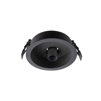 Corp de iluminat încastrat cu modul detașabil cu LED XDRILL 1x9W 2700K CRI.90 UGR<10 18°, Negru mat