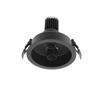 Corp de iluminat încastrat cu modul detașabil cu LED XDRILL 2x9W 2700K CRI.90 UGR<10 18°, Negru mat