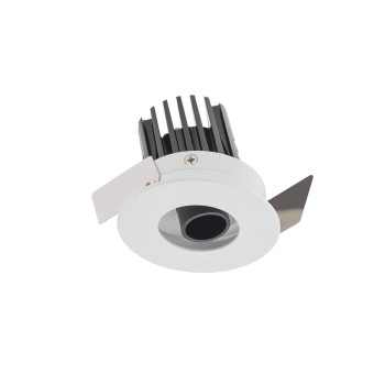 Corp de iluminat încastrat, orientabil XPIXEL cu LED 7W 2700K CRI.90 UGR<16 30°, Alb mat/Negru