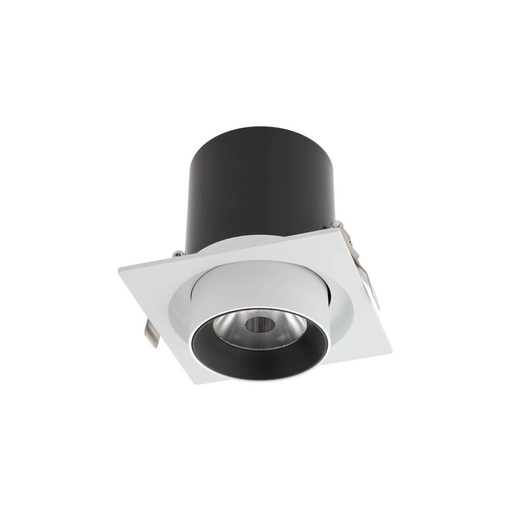 Corp de iluminat încastrat cu proiector retractibil XSLIDE 1x25W 4000K CRI.90 UGR<10 38°, Alb mat