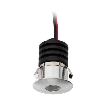 Spot încastrabil rotund XSKY cu LED 1W 350mA 2-4V 4000K CRI.80 45°, Aluminiu anodizat