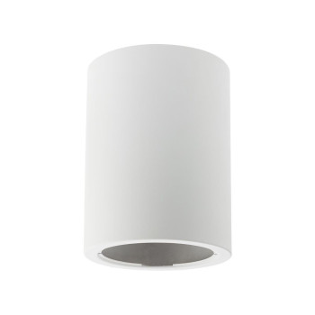 Carcasă rotundă XTHEMA din oțel pentru montajul aparent al unui modul echipat cu LED din gama TM03, Alb mat