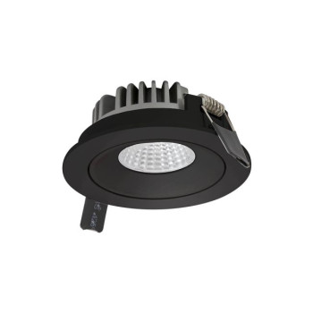Corp de iluminat încastrat, orientabil XWOK 1x12W 4000K CRI.90 UGR<16 38°, Negru mat