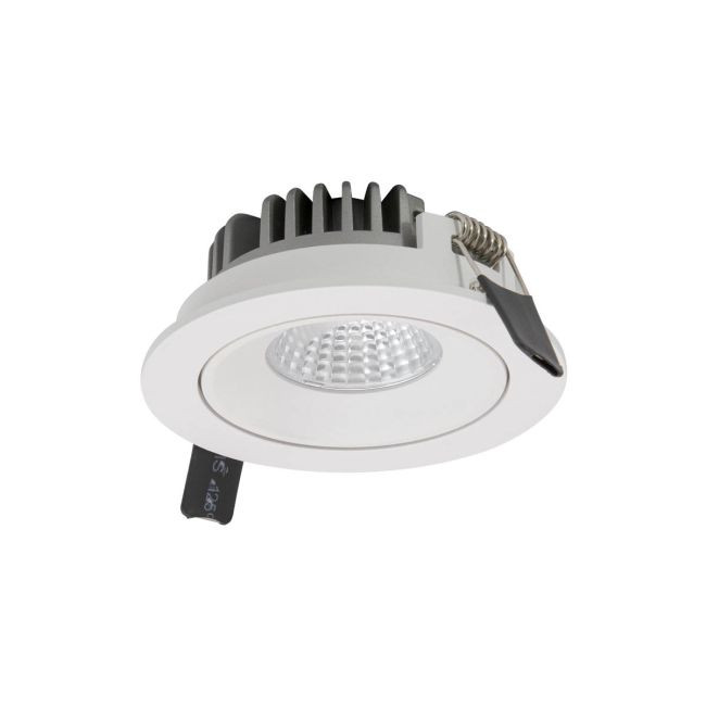 Corp de iluminat încastrat, orientabil XWOK 1x12W 3000K CRI.90 UGR<16 38°, Alb mat
