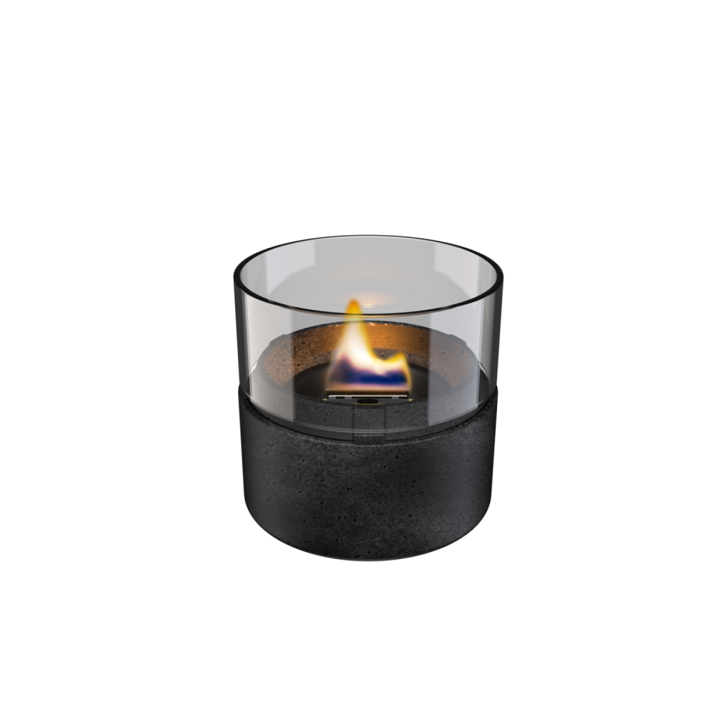 Lumânare ambientală TenderFlame CAFE 14 BLACK LAVA PORCELAIN, Art. TF-0410012