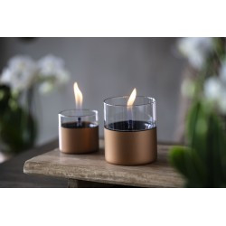 Lumânare ambientală TenderFlame LILLY 10 COPPER GLASS, Art. TF-600089