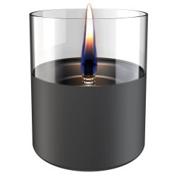 Lumânare ambientală TenderFlame LILLY 10 DARK GREY GLASS, Art. TF-200017