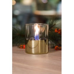 Lumânare ambientală TenderFlame LILLY 10 GOLD GLASS, Art. TF-200005