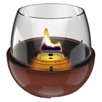 Lumânare ambientală TenderFlame TULIP 18 AMBER REACTIVE GLAZE, Art. TF-600290