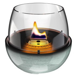 Lumânare ambientală TenderFlame TULIP 18 GREEN REACTIVE GLAZE, Art. TF-0410005