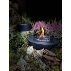 Șemineu portabil TenderFlame CARNATION BLACK Ceramică, Art. TF-0609002