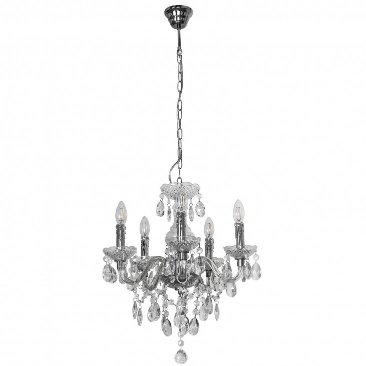 Candelabru de interior Whiz - Art. L.90690/5CLE, Italux, Crom