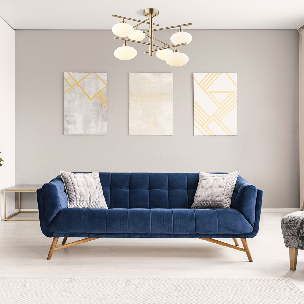 Pendul de interior Fiorenzo - Art. MXM3661-6BRO+W, Italux, Bronz