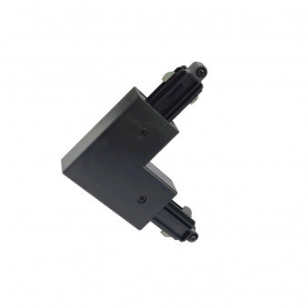 Conector Marvi Track - Art. TRL-H1C-CONN-L-RT-BL, Italux, Negru