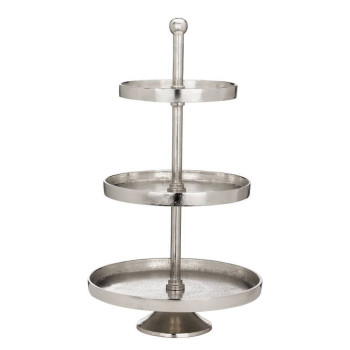 Etajeră BABIRIK Ø295mm - Art. 427644, Eglo, Aluminiu, Argintiu