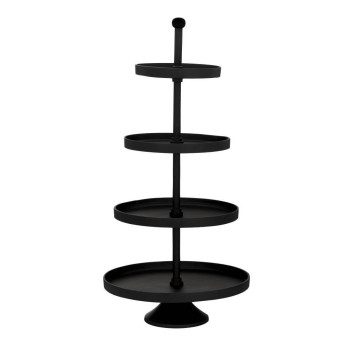 Etajeră BABIRIK Ø350mm - Art. 427648, Eglo, Aluminiu, Negru