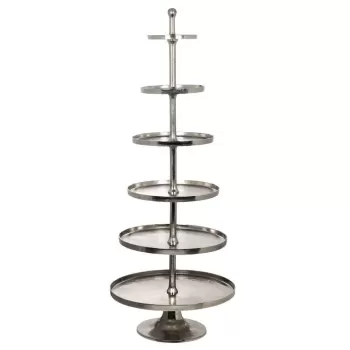 Etajeră BABIRIK Ø790mm - Art. 427652, Eglo, Aluminiu, Argintiu