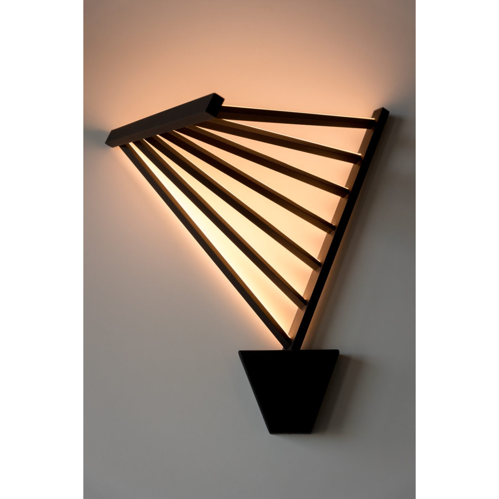 Aplică FLUCTUS AP1 negru metal 141019