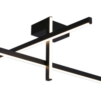 Plafonieră MODULAR 3 negru metal 140023 LED