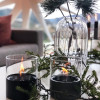Pachet Lumanare ambientala TenderFlame LILLY 10 BLACK GLASS + TenderFuel 500 ml + Bricheta