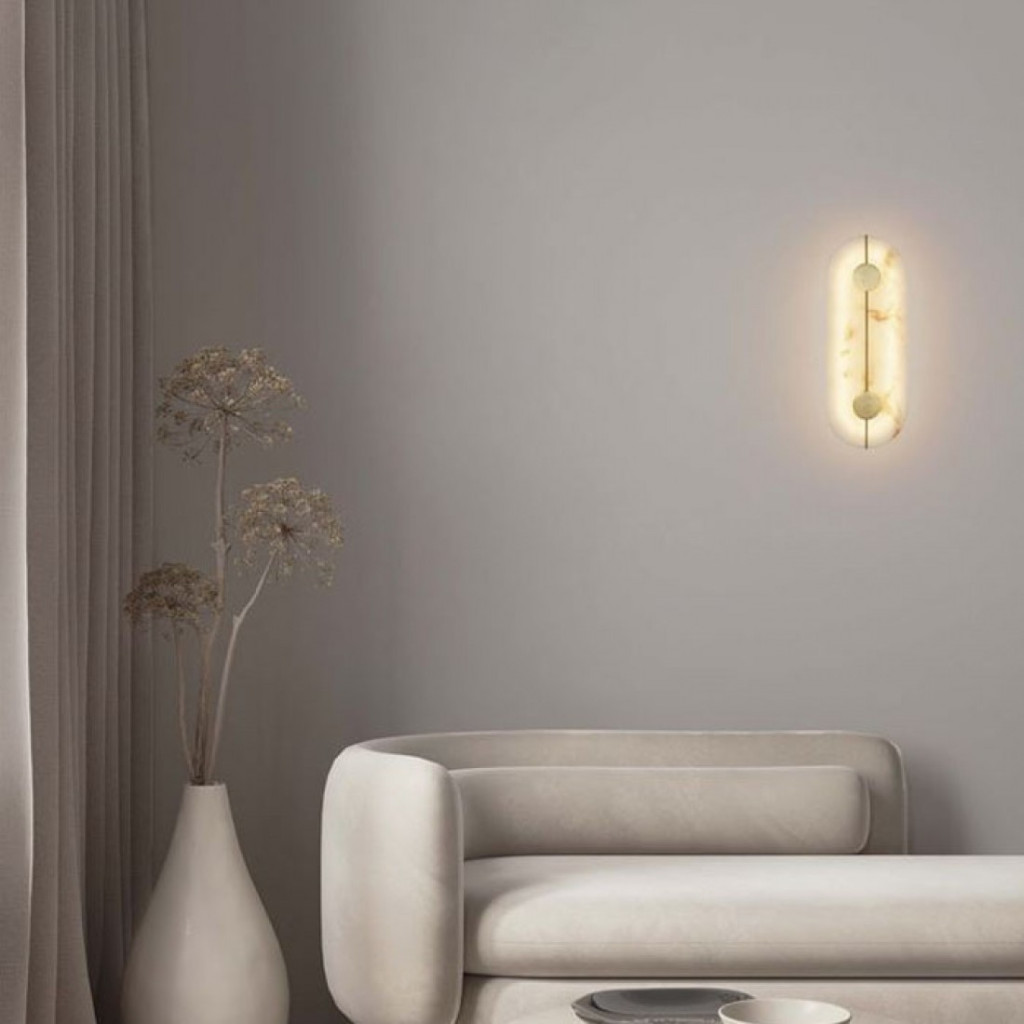 Aplica Nova Luce Aider, alama, LED, 19W, 866 lumeni, alb cald 3000K, H.43 cm, 9019744