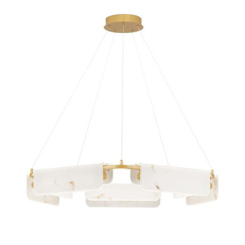 Lustra Nova Luce Aider, alama, LED, 45W, 2707 lumeni, alb cald 3000K, D.93 cm, 9019759