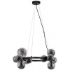 Lustra Nova Luce Odillia, negru, sticla, 11XG9, D.64.2 cm, 9028855